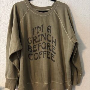 Maurices Olive Graphic Sweatshirt